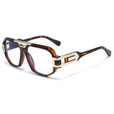 Leopard Double Bridge  Anti Blue Light Reading Glasses