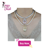 Drip Lip Dollar Sign Necklace