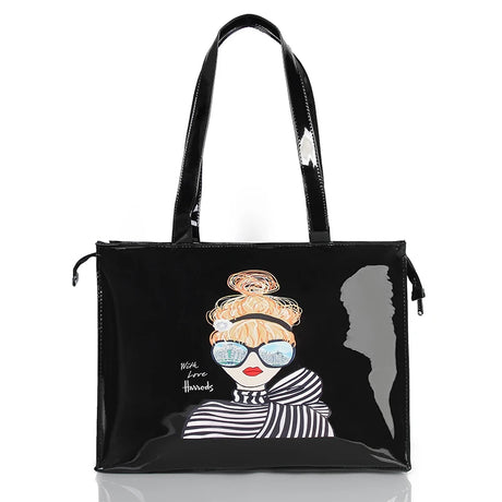 black tote bag