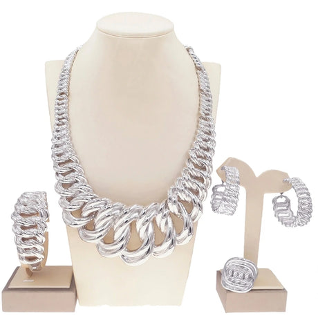 Electric Italy Silver  Plated Jewelry Set