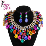 Elegant Banquet Geometric Rhinestone Jewelry Accessories Sassy Chick Logo