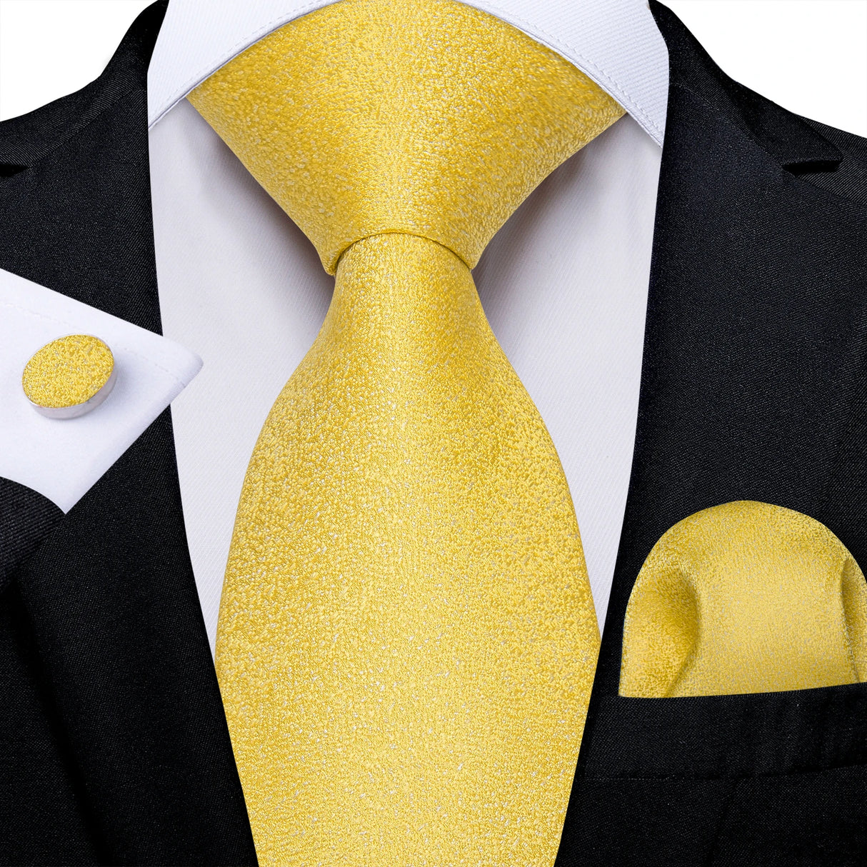 Elegant Beige Yellow Floral Plaid Paisley Men Ties