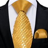 Elegant Beige Yellow Floral Plaid Paisley Men Ties