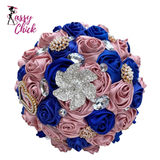 Elegant Bridal Wedding Bouquet Sassy Chick Logo