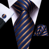 Elegant Gentlemen Hanky Cufflinks Men Ties