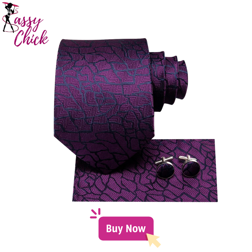 Elegant Gentlemen Hanky Cufflinks Men Ties