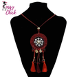 Ethnic Bohemian Gypsy Thread Long Tassel Necklaces Sassy Chick Logo