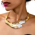 Exaggerated Chain Pendant Claw Jewelry Sassy Chick Logo