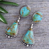 Exquisite Inlaid Imitation Turquoise Geometric Jewelry