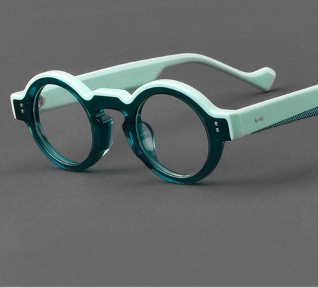 Fashion  Acetate Splicing Color Frame Glasses