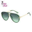 Fashion Alloy Gradient UV400 Pilot Sunglasses Sassy Chick Logo