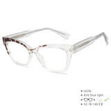 White Silver Fashion Anti Blue Colored Eyebrow Frame Eyeglass
