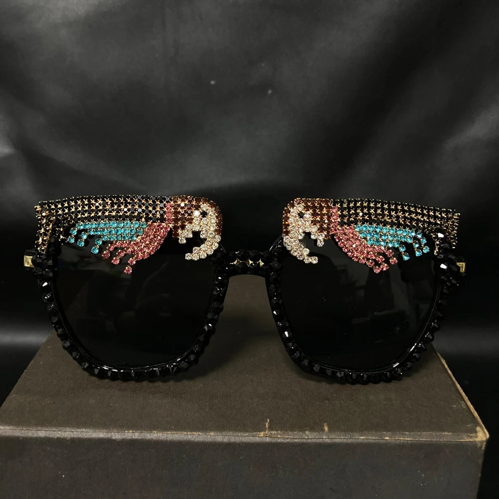 Fashion Baroque Girls Crystal Sunglasses