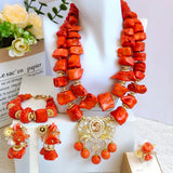 Fashion Beads African Coral Jewelry Set