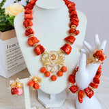 Fashion Beads African Coral Jewelry Set