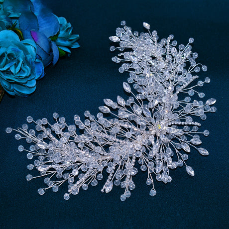 silver hair piece 