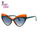 Fashion Cat Eye Sunglasses Vintage Shades Sassy Chick Logo