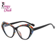 Fashion Color-blocked TR90 Resin Reading Glasses Sassy Chick Logo