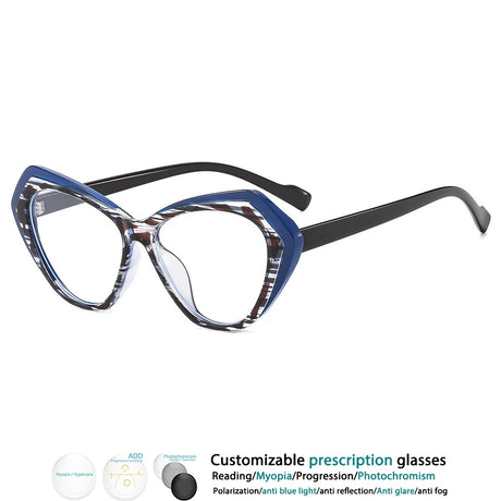 black blue reading glasses 