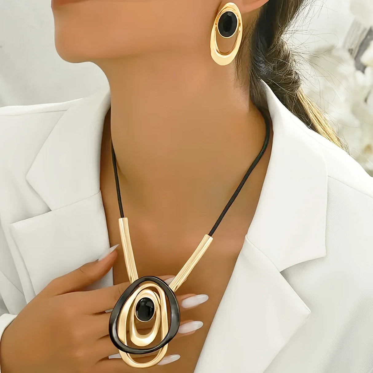 Fashion Creative Exaggerated Multi-layer Oval Party Jewelry
