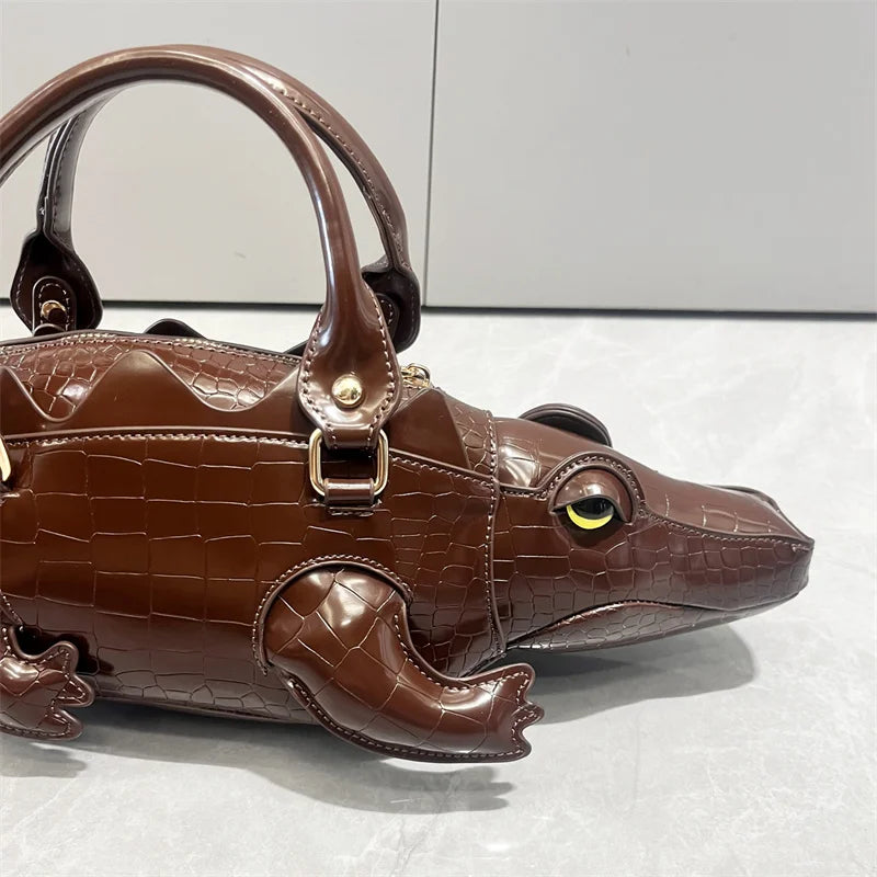 Fashion Crocodile Shape Handbag