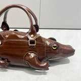 Fashion Crocodile Shape Handbag
