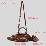 Size of Fashion Crocodile Shape Handbag