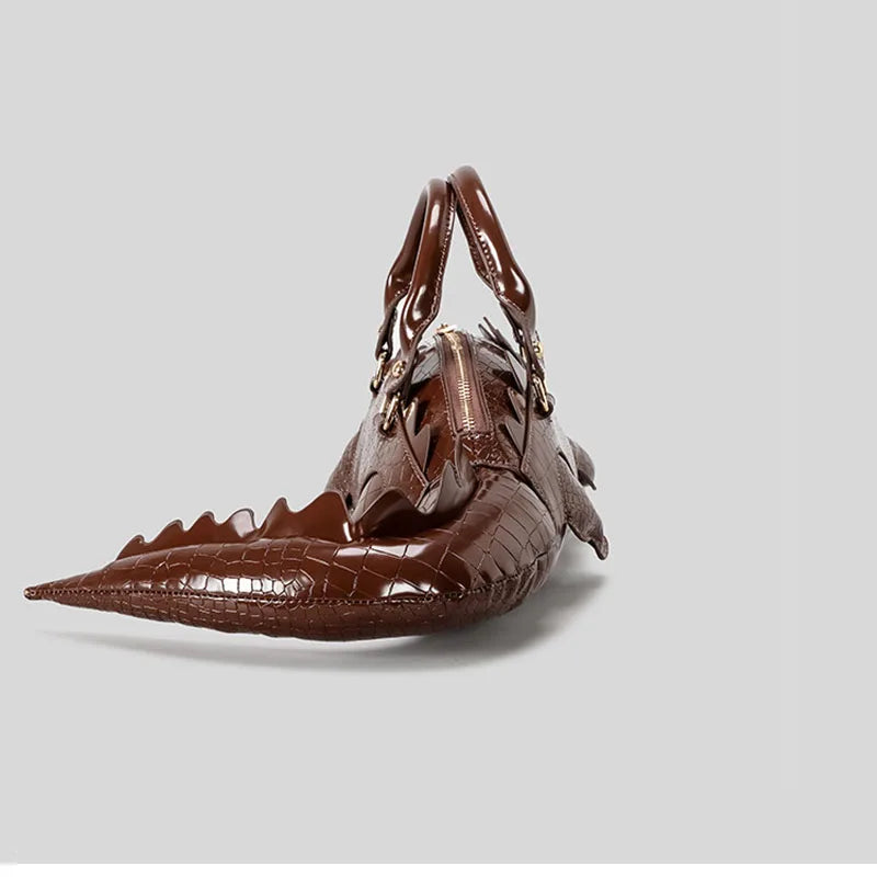 Fashion Crocodile Shape Handbag