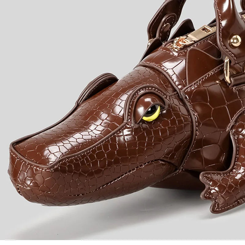 Fashion Crocodile Shape Handbag