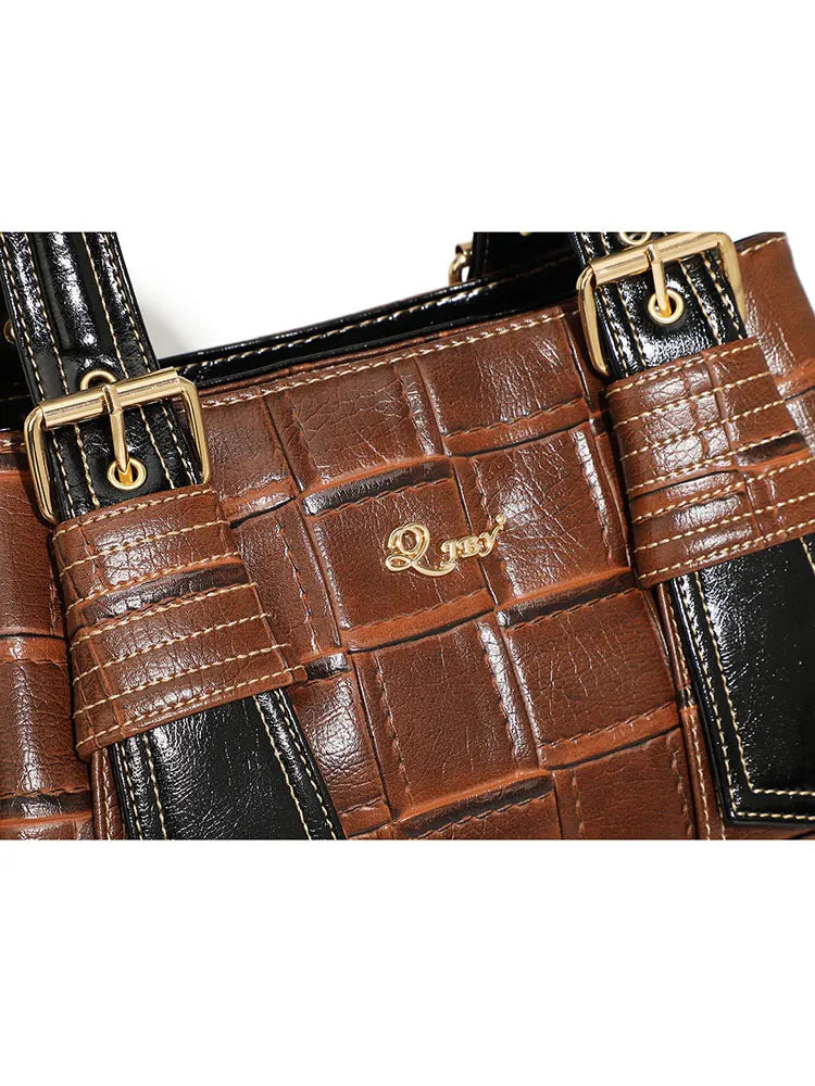 Fashion Designer Large Capacity Leather Purse Handbags
