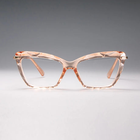 Orange Fashion Diamond Style Frame Square Glasses