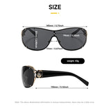 Size of Fashion Goggles UV400 Rhinestone Sunglasses
