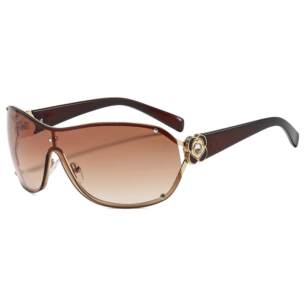 Fashion Goggles UV400 Rhinestone Sunglasses