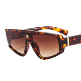 Leopard Fashion Gradient Punk Designer Sunglasses