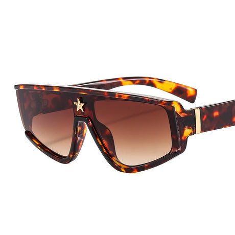 Leopard Fashion Gradient Punk Designer Sunglasses