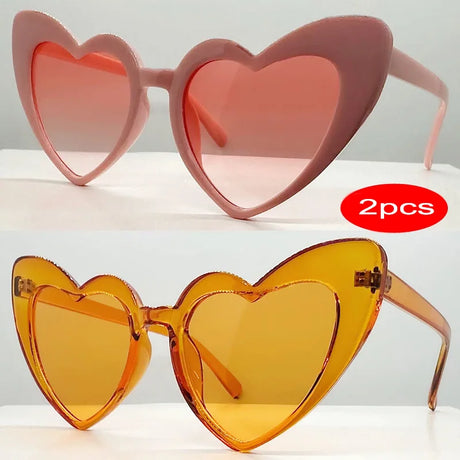 Fashion Heart Shaped UV400 Sunglasses