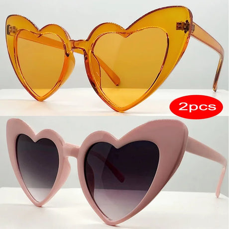 Fashion Heart Shaped UV400 Sunglasses