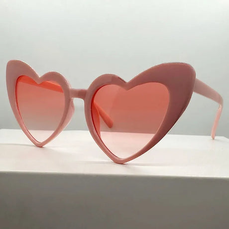 Pink Fashion Heart Shaped UV400 Sunglasses