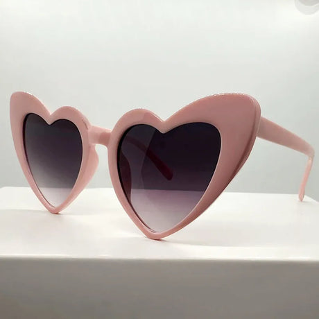 Pink Fashion Heart Shaped UV400 Sunglasses
