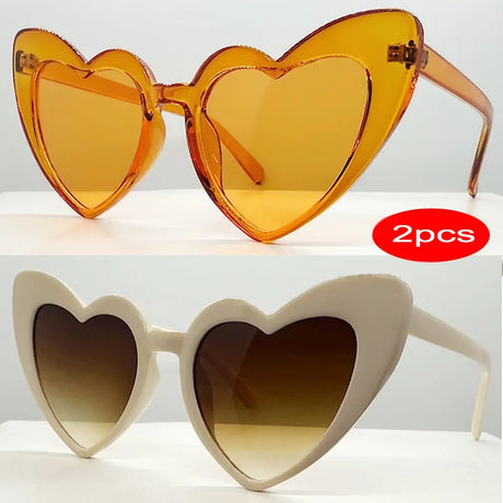 Fashion Heart Shaped UV400 Sunglasses