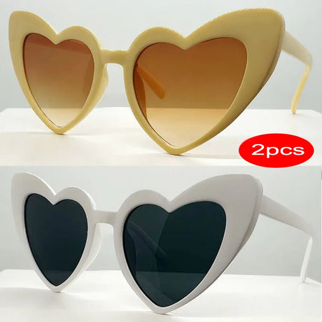 Fashion Heart Shaped UV400 Sunglasses