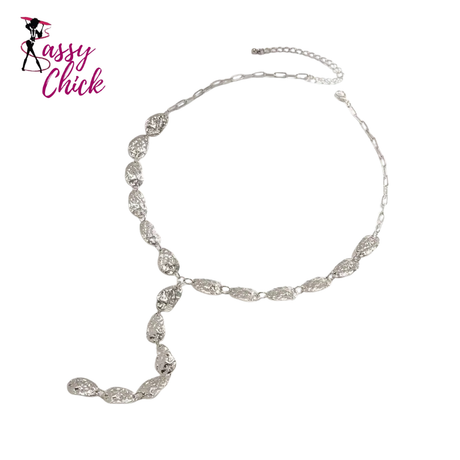 Fashion Irregular Baroque Y-shaped Geometric Necklace Sassy Chick Logo