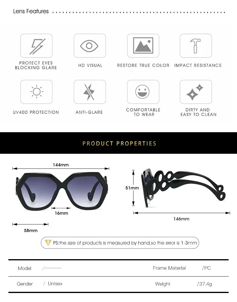 Details of Fashion Large Size Frame Women Anti-blue Light Eyewear