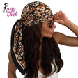 Fashion Leopard Print Silk Scarf Sassy Chick Logo