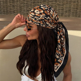 Fashion Leopard Print Silk Scarf