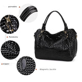 parts of Fashion Light Cowhide Black Handbag