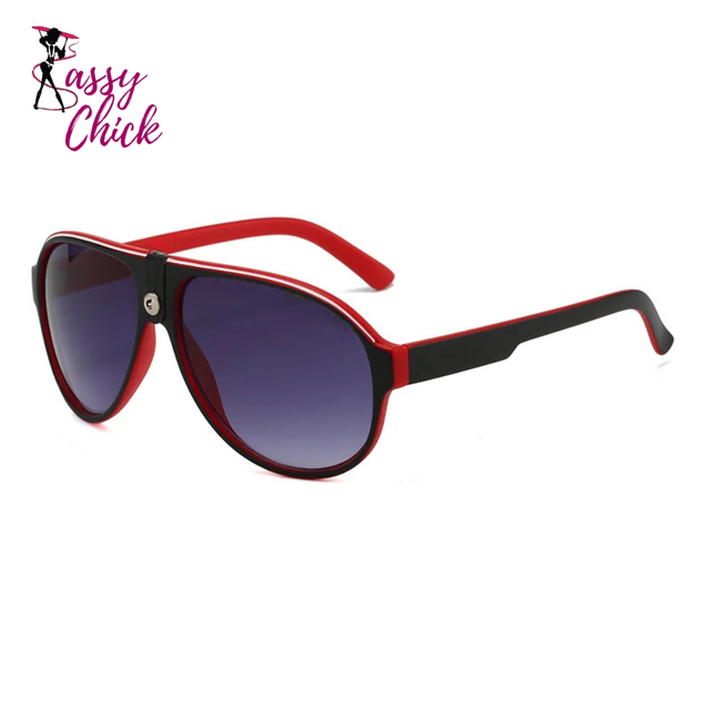 Fashion Luxury Charm Neutral UV400 Sunglasses Sassy Chick Logo