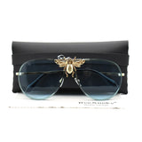 Green Fashion Luxury Designer Oversized Retro Sunglasses