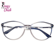 Fashion Oval Gradient TR90 Optical Clear Eyeglass Sassy Chick Logo