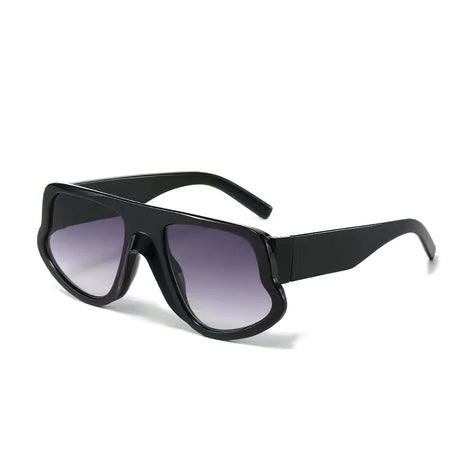 black Fashion Rectangle Women Sunglasses
